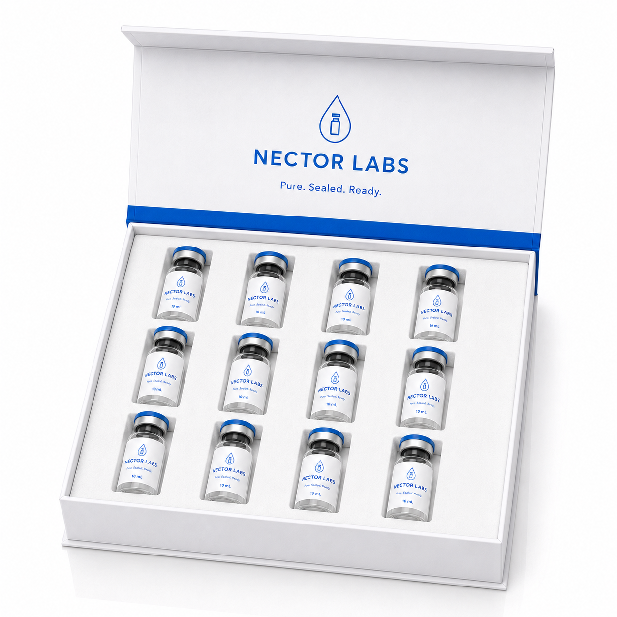 12 BAC Water 10ml vials
